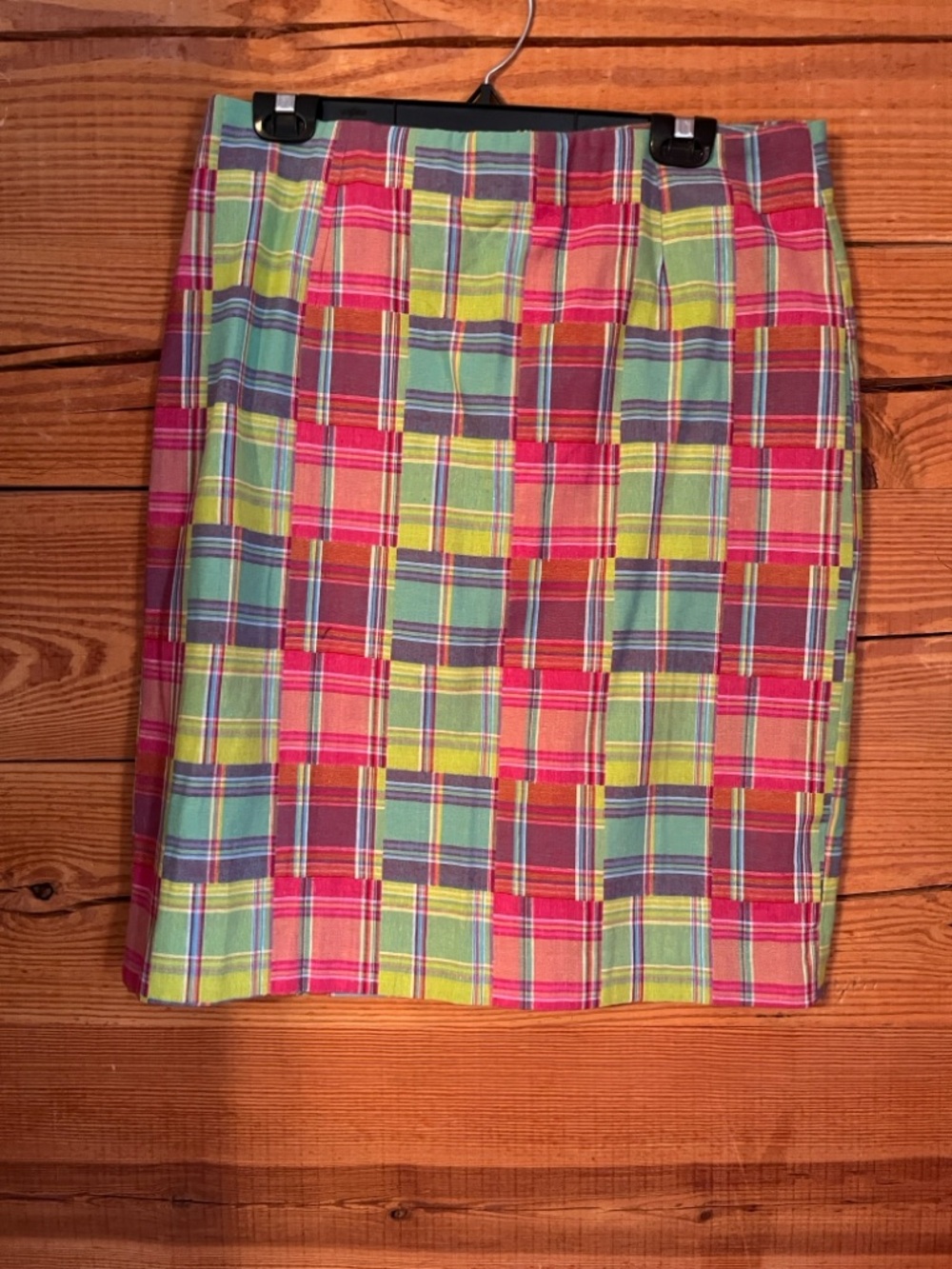 Chadwicks of Boston Madras Plaid Skirt